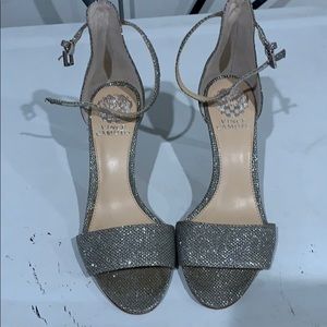 Vince Camuto size 7 silver heels